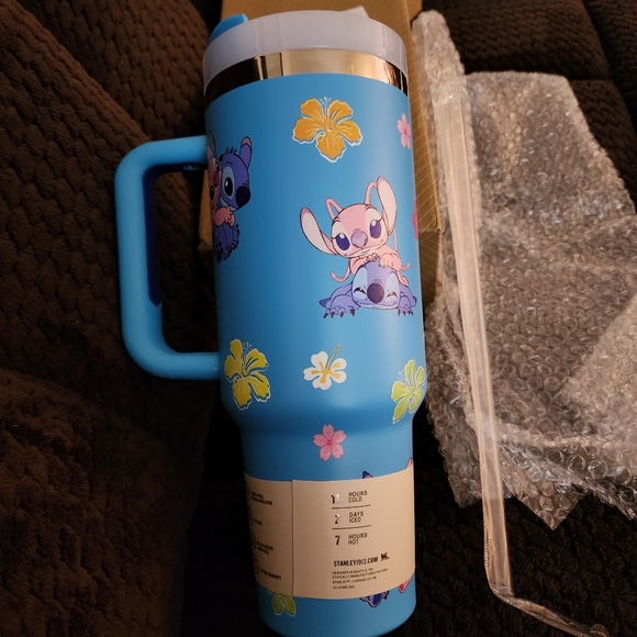 Stanley Blue Quencher H2.0 Tumbler with Fun Characters. Brand New!! - Picture 9 of 11